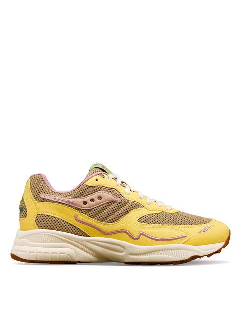 3D GRID HURRICANE Sneakers tan/yellow - Scarpe Unisex