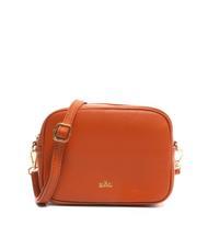 LESAC LUCIA Borsa pelle dollaro doppia tracolla  papaya - Borse Donna - 2
