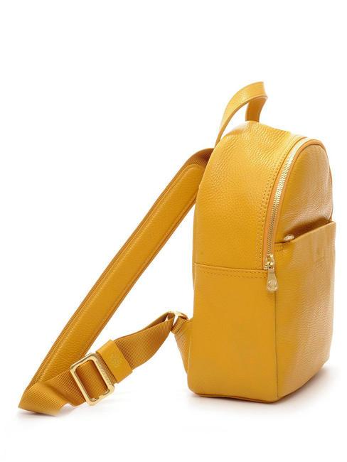TIFFANY Zaino piccolo in pelle senape - Borse Donna