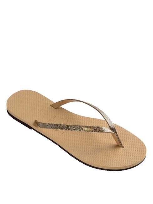YOU GLITTER Infradito golden - Scarpe Donna