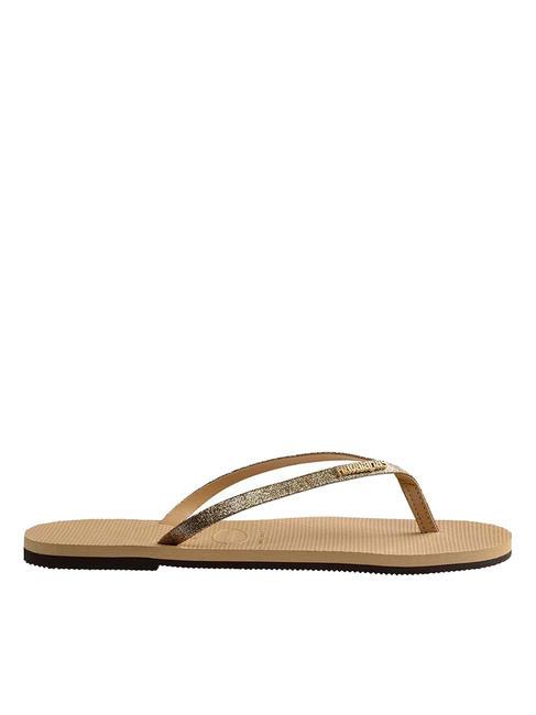YOU GLITTER Infradito golden - Scarpe Donna