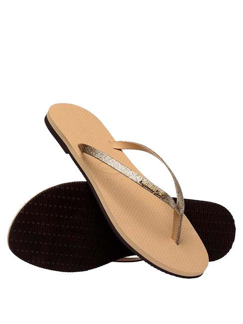 YOU GLITTER Infradito golden - Scarpe Donna