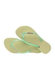 HAVAIANAS SLIM GLITTER FLOURISH Infradito in gomma green garden - Scarpe Donna - 3