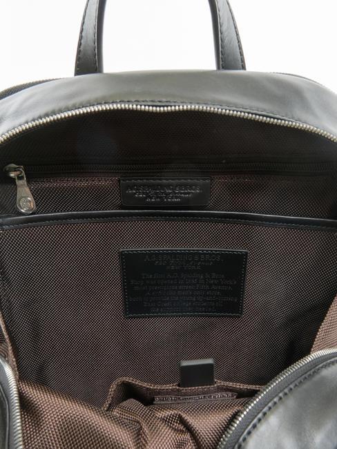 ICONIC NEW YORK Zaino porta PC 15" in pelle nero - Zaini da lavoro porta PC