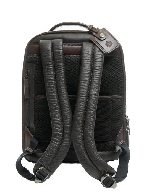 TECH LEATHER Zaino porta PC 15,6", in pelle testamoro - Zaini da lavoro porta PC