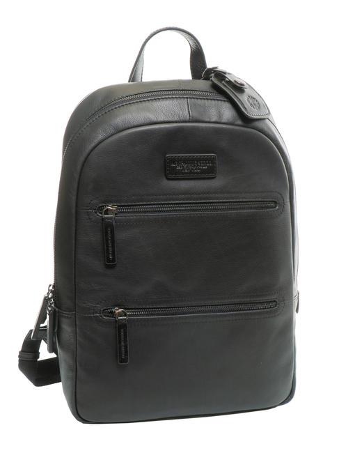 TECH Zaino grande in pelle nero - Zaini da lavoro porta PC