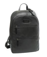 SPALDING TECH Zaino grande in pelle nero - Zaini da lavoro porta PC - 3