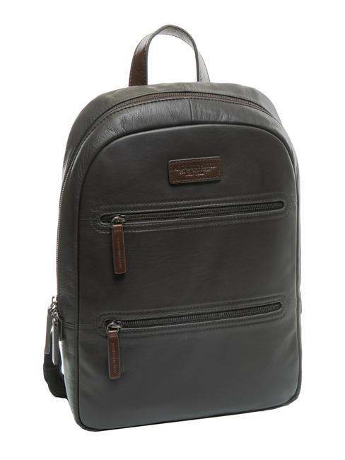 TECH Zaino grande in pelle testamoro - Zaini da lavoro porta PC