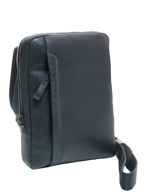 PAN Borsello piccolo in pelle blu - Tracolle Uomo