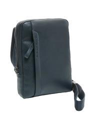PIQUADRO PAN Borsello piccolo in pelle blu - Tracolle Uomo - 2