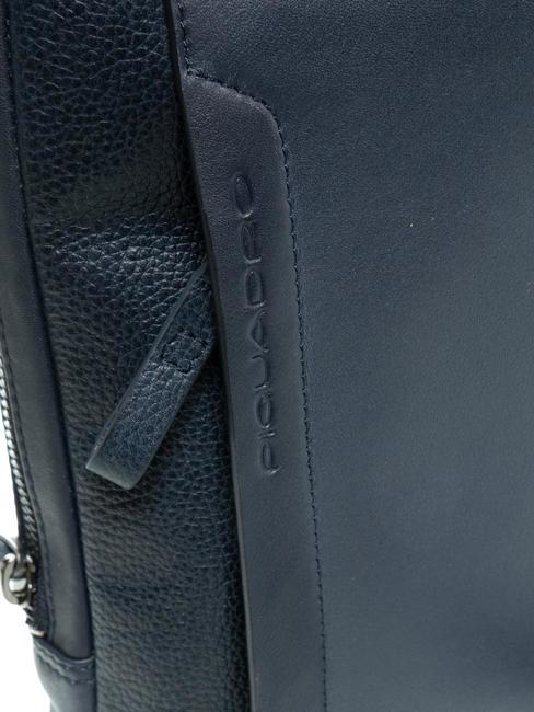 PAN Borsello piccolo in pelle blu - Tracolle Uomo