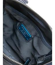 PIQUADRO PAN Borsello piccolo in pelle blu - Tracolle Uomo - 5
