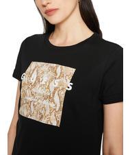 GUESS RELAXED T.shirt cropped con anello jetbla - T-shirt e Top Donna - 3