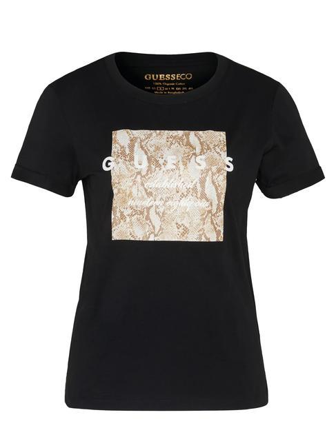 RELAXED T.shirt cropped con anello jetbla - T-shirt e Top Donna
