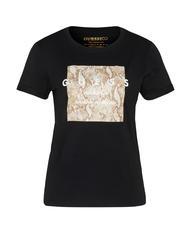GUESS RELAXED T.shirt cropped con anello jetbla - T-shirt e Top Donna - 4