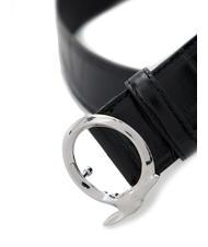 TRUSSARDI GREYHOUND  Cintura stampa cocco NERO - Cinture - 3