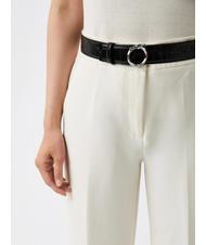 TRUSSARDI GREYHOUND  Cintura stampa cocco NERO - Cinture - 4