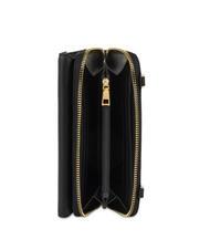 POLLINI GRAINED Portafoglio pochette tracolla Nero - Portafogli Donna - 2