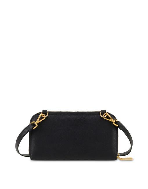 GRAINED Portafoglio pochette tracolla Nero - Portafogli Donna