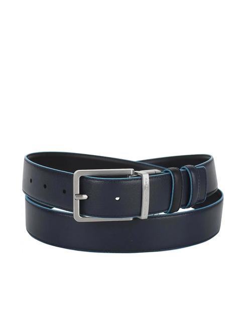 BLUE SQUARE Cintura reversibile nero-blu - Cinture