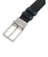 PIQUADRO BLUE SQUARE Cintura reversibile nero-blu - Cinture - 3