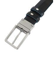 PIQUADRO BLUE SQUARE Cintura reversibile nero-blu - Cinture - 4