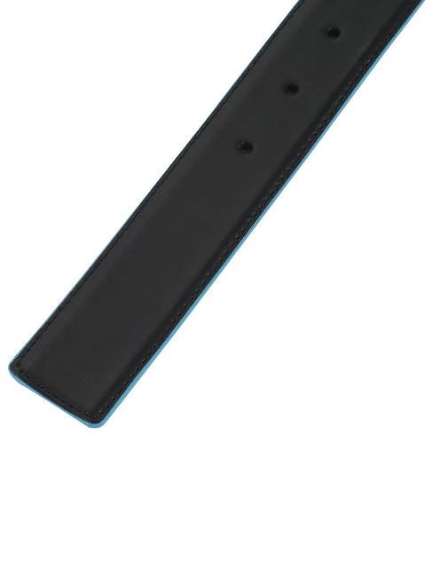BLUE SQUARE Cintura reversibile nero-blu - Cinture