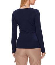 GUESS SCRIPT T-shirt con logo strass blackened blue - T-shirt e Top Donna - 2