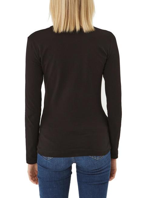 LEO TRIANGLE T-shirt stretch logo triangolo jetbla - T-shirt e Top Donna