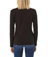 GUESS LEO TRIANGLE T-shirt stretch logo triangolo jetbla - T-shirt e Top Donna - 2
