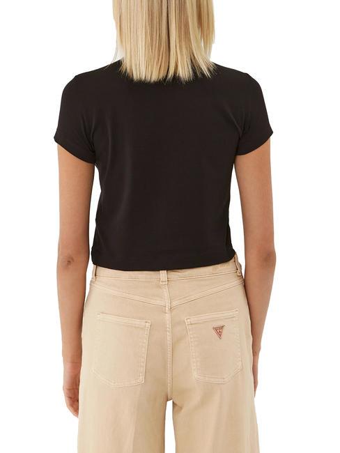 TRIANGLE STRASS T-shirt stretch logo con strass jetbla - T-shirt e Top Donna
