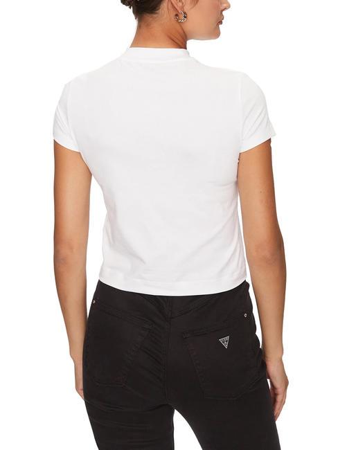 TRIANGLE STRASS T-shirt stretch logo con strass purwhite - T-shirt e Top Donna