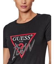 GUESS ICON T-shirt logo perline jetbla - T-shirt e Top Donna - 3