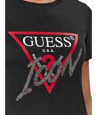 GUESS ICON T-shirt logo perline jetbla - T-shirt e Top Donna - 4