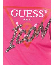 GUESS ICON T-shirt logo perline pink punch - T-shirt e Top Donna - 4