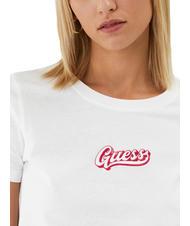GUESS LOS ANGELES T-shirt con stampa sulla schiena flowers white - T-shirt e Top Donna - 3