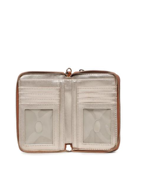 MERIDIAN Portafoglio Zip Around COGNAC - Portafogli Donna