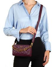 GUESS GRACELYNN Status Mini Bag a tracolla plum - Borse Donna - 5