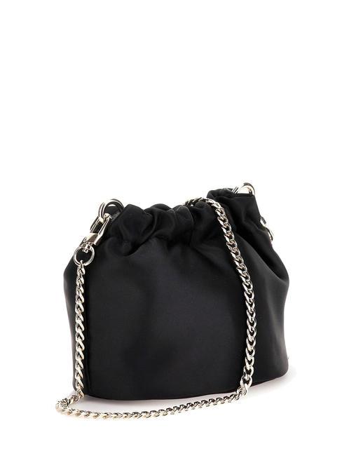 VELINA Borsa secchiello tracolla catena NERO - Borse Donna