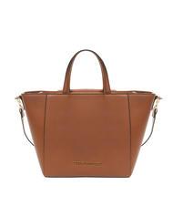 ROCCOBAROCCO LUCE Tote bag con tracolla e logo in metallo tan - Borse Donna - 4