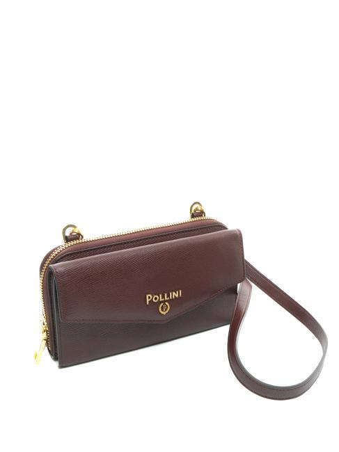 GRAINED Portafoglio pochette tracolla Bordeaux - Portafogli Donna