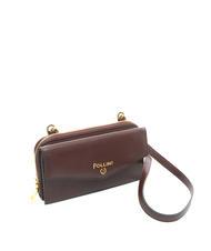 POLLINI GRAINED Portafoglio pochette tracolla Bordeaux - Portafogli Donna - 2