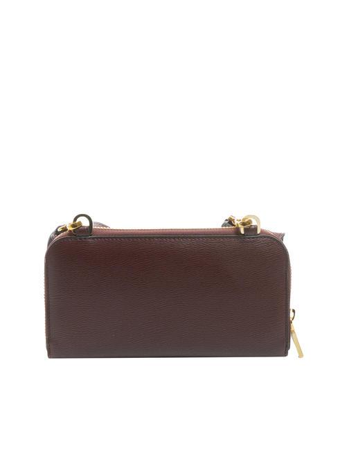 GRAINED Portafoglio pochette tracolla Bordeaux - Portafogli Donna