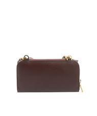 POLLINI GRAINED Portafoglio pochette tracolla Bordeaux - Portafogli Donna - 3