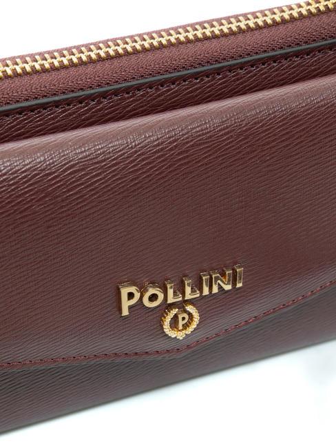 GRAINED Portafoglio pochette tracolla Bordeaux - Portafogli Donna