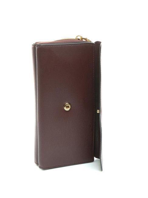 GRAINED Portafoglio pochette tracolla Bordeaux - Portafogli Donna