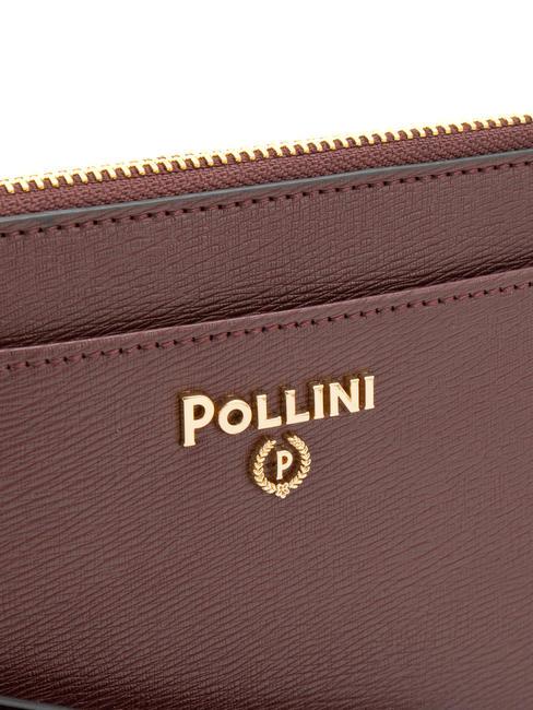 GRAINED Pochette con polsierina Bordeaux - Borse Donna