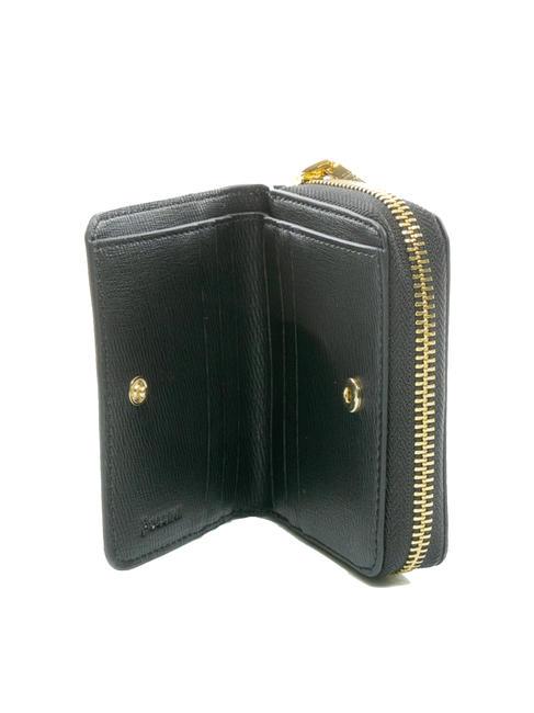 GRAINED Portafoglio piccolo zip around Nero - Portafogli Donna