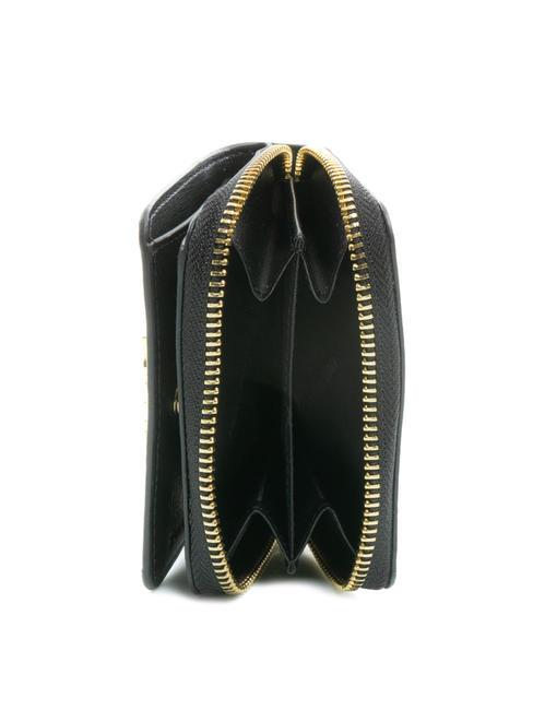 GRAINED Portafoglio piccolo zip around Nero - Portafogli Donna