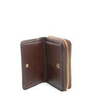 POLLINI GRAINED Portafoglio piccolo zip around Bordeaux - Portafogli Donna - 2